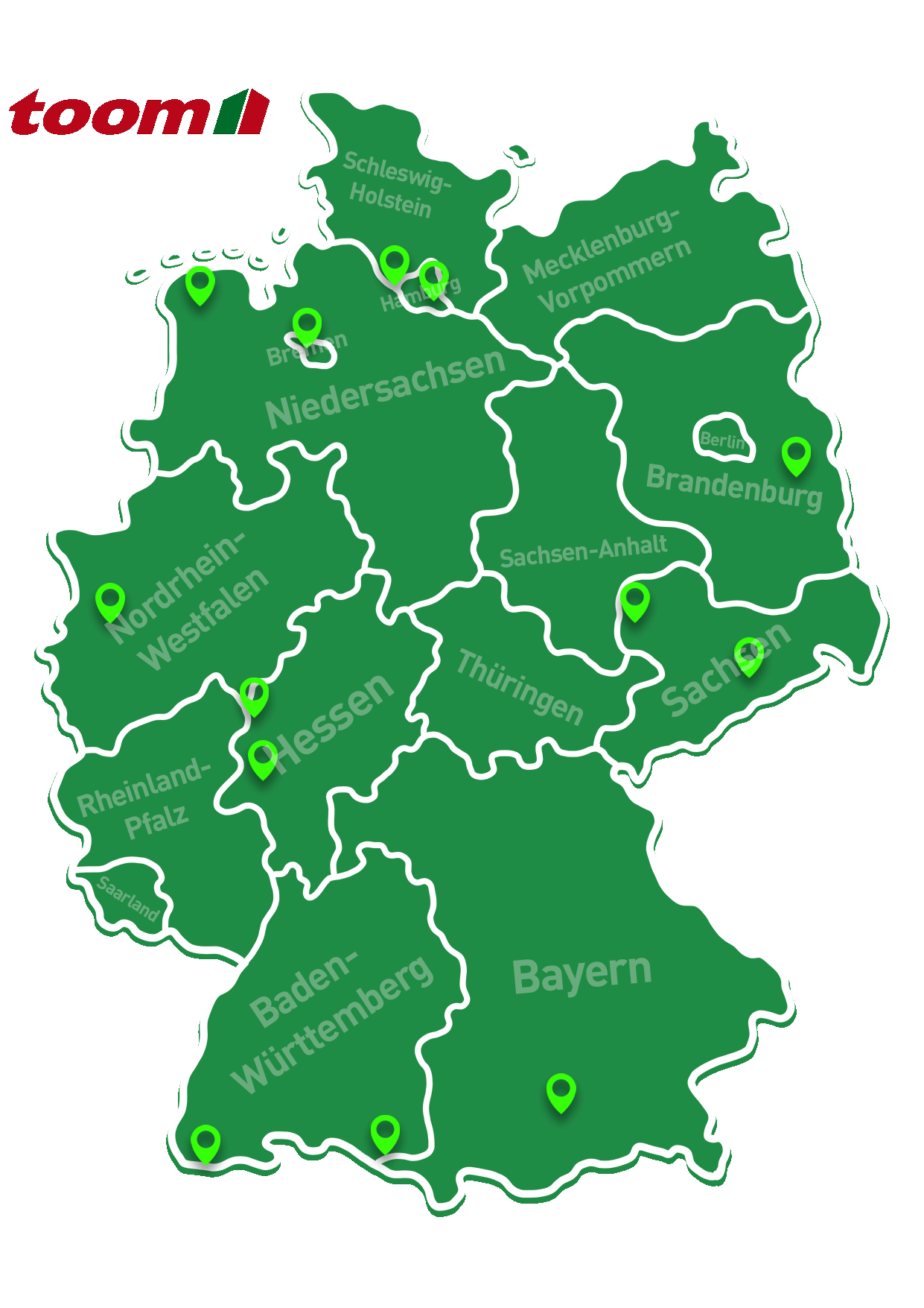 Toom Deutschlandkarte Toom Deutschlandkarte